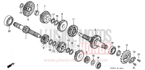 BOITE DE VITESSES CA125T de 1996